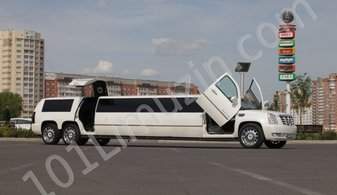 Свадебный лимузин Cadillac Escalade № 13793, белый