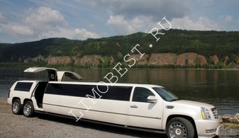Свадебный лимузин Cadillac Escalade № L3803, белый