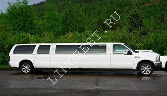 Свадебный лимузин Ford Excursion № L3806, белый