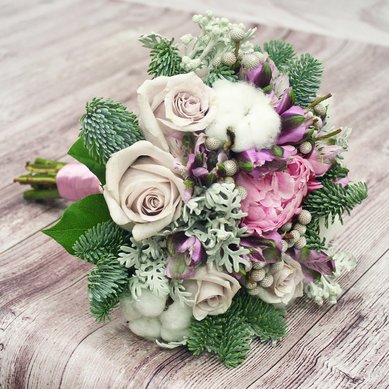 Свадебный букет невесты №8 Волнительное утро W10561 - Свадебные букеты Wedbuket24