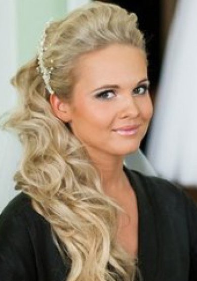 Прическа на свадьбу Г14954 - Стилист-визажист Юлия Гаврилова