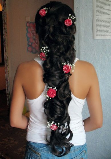 Прическа на свадьбу Л14988 - Стилист-визажист Марина Лещанова