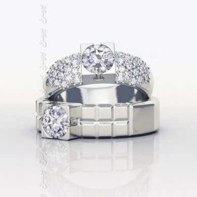 Обручальные кольца Д3773 - Ювелирное ателье Джула