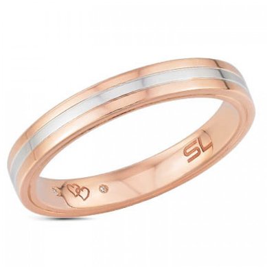 Обручальное кольцо 14571-S4086 - Ювелирная студия Sunlight