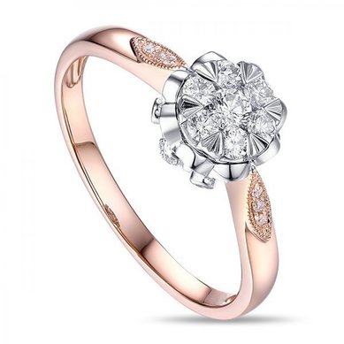 Помолвочное кольцо R2011-1851142AD-М8984 - Ювелирный бренд Московский ювелирный завод в Красноярске...