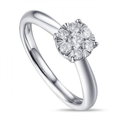 Помолвочное кольцо R2011-1851353AD-М8988 - Ювелирный бренд Московский ювелирный завод в Красноярске...