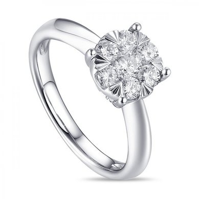 Помолвочное кольцо R2011-1851355AD-М8990 - Ювелирный бренд Московский ювелирный завод в Красноярске...