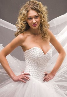 Свадебное платье 125-Б31954. С пышной юбкой, длинное без шлейфа.