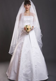 Свадебное платье 123-Б31956. А-силуэт, длинное без шлейфа.