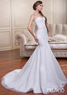 Свадебное платье Шерилайн-А49128. Силуэт Русалка (Рыбка), длинное со шлейфом.