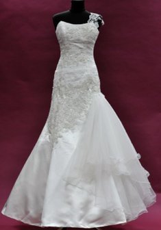 Свадебное платье Алла-А50778. Силуэт Русалка (Рыбка), длинное без шлейфа.