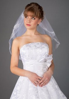 Свадебное платье Марина-А50796. А-силуэт, длинное без шлейфа.