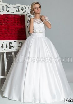 Свадебное платье А51405. С пышной юбкой, длинное без шлейфа.